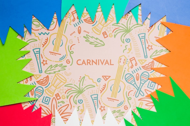 Colorful carnival cut-outs