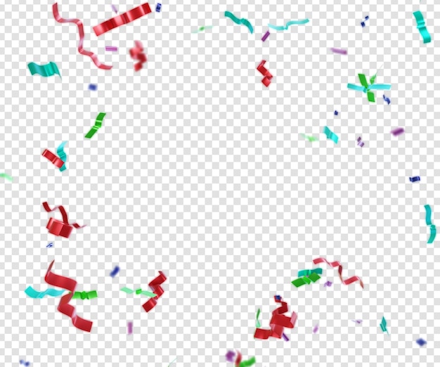 PSD colorful celebration confetti background