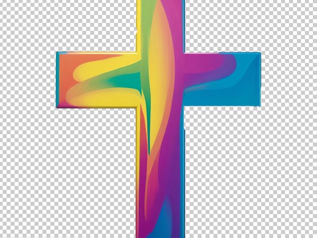 colorful Christian cross