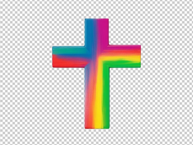 colorful Christian cross