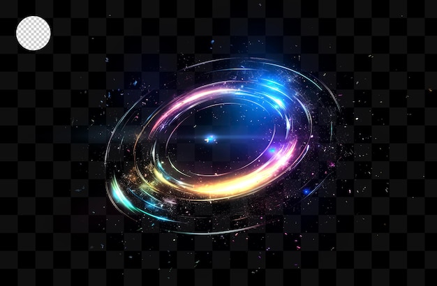 Colorful circle a transparent background