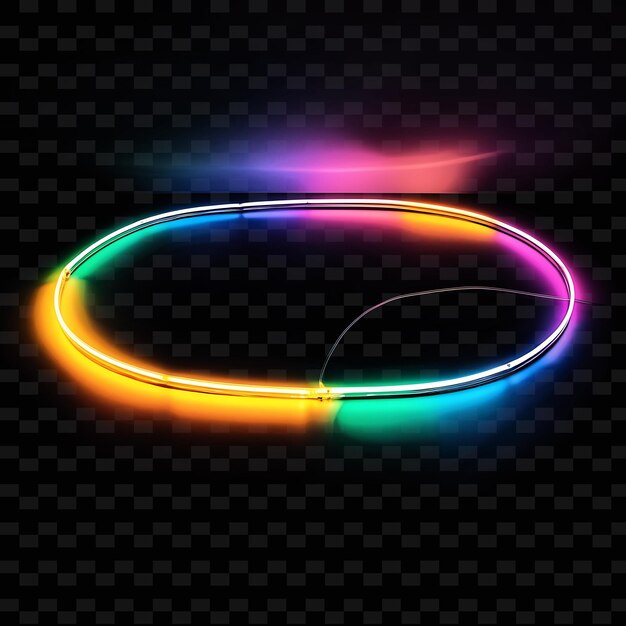 PSD a colorful circle of light on a dark background