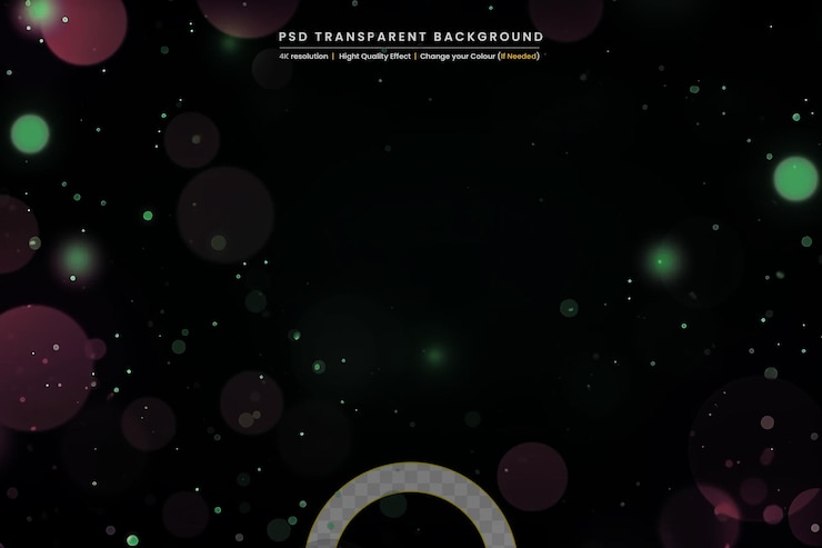 PSD colorful confetti flying on transparent background