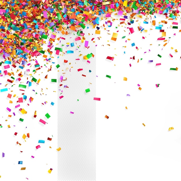 a colorful confetti is being thrown