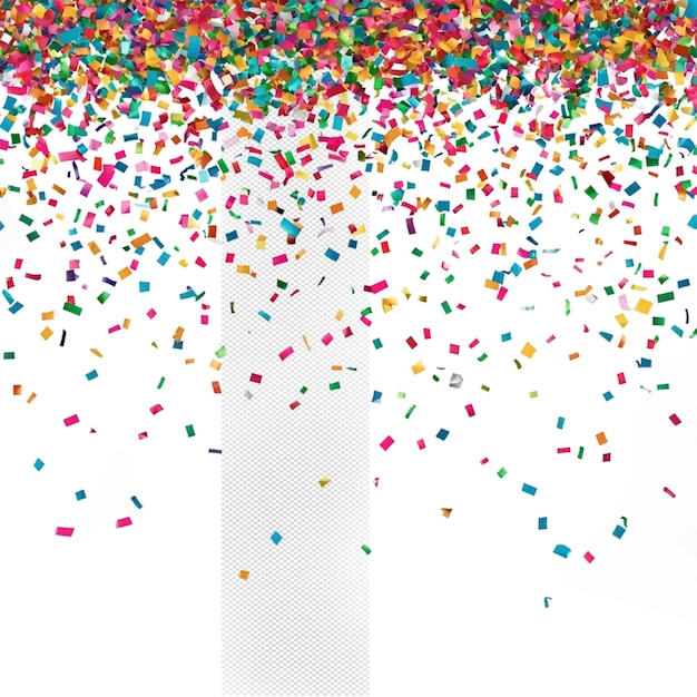 a colorful confetti is being thrown
