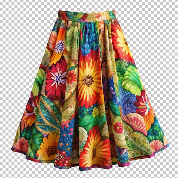 Colorful cotton skirt