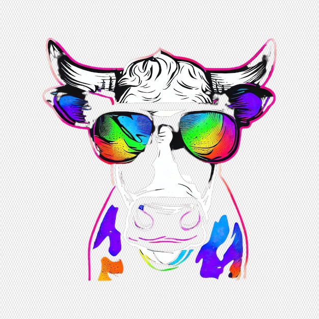 Colorful cows