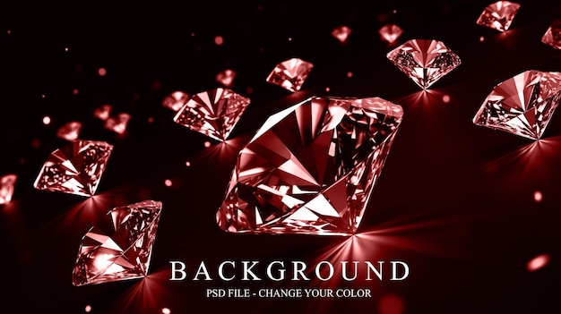 PSD colorful daimond background