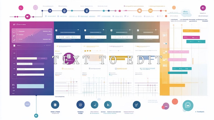 PSD colorful dashboard displaying project management workflow and data analytics