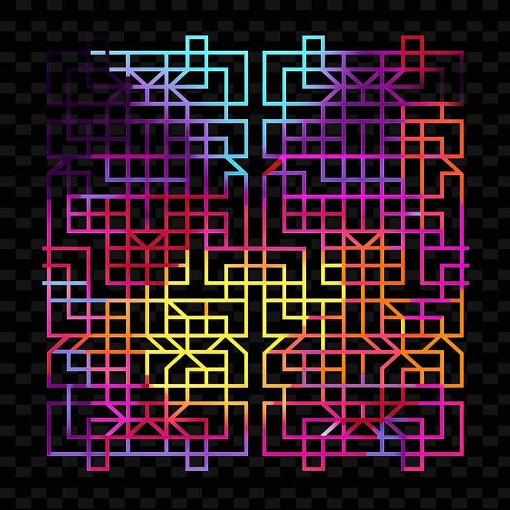 PSD a colorful design of a cross made by the artist of the artist