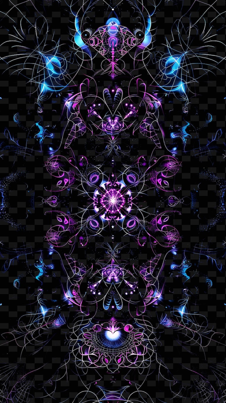 PSD a colorful design of a kaleidoscope