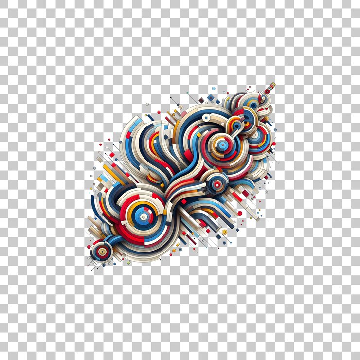 PSD a colorful design with the word  the word  on it
