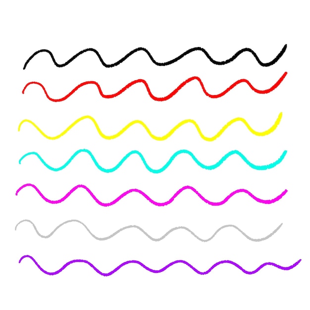 PSD a colorful drawing of a wave