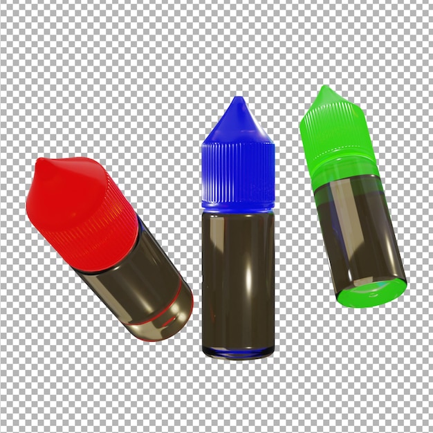 PSD colorful dropper bottle mockup