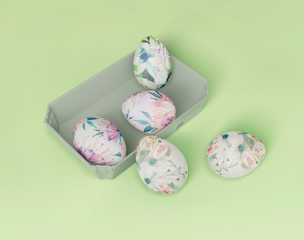 colorful easter concept mock-up