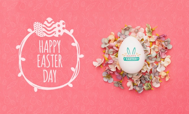 PSD colorful easter concept mock-up