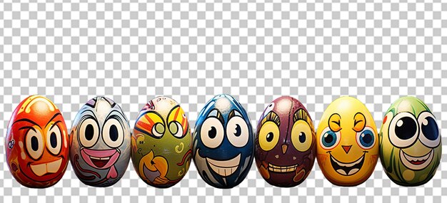 Colorful easter eggs