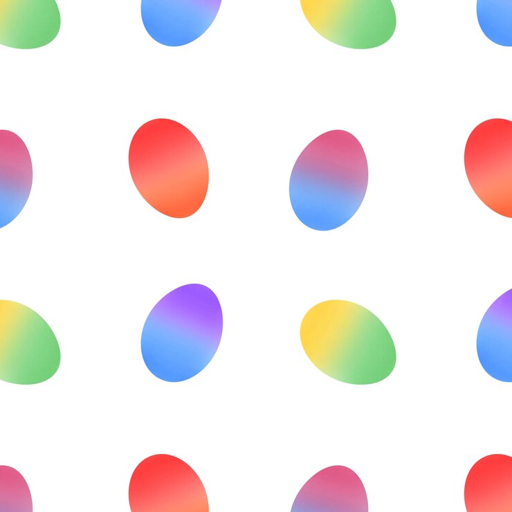 PSD colorful eggs repeating pattern