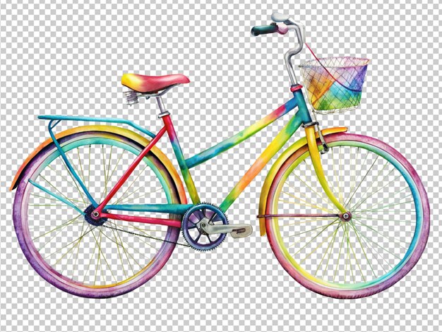 PSD colorful fast bike