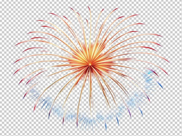 Spettacolo di fuochi d'artificio colorati