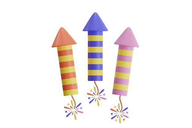 Colorful Fireworks Illustration for Celebrations