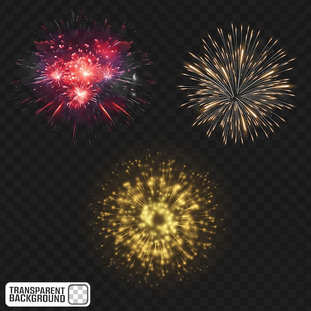 다채로운 불꽃놀이 PNG 축제 축제 프 파티 오버레이
