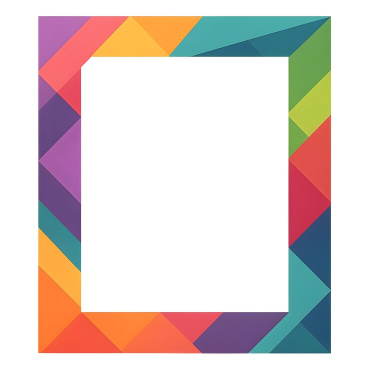 PSD colorful frame