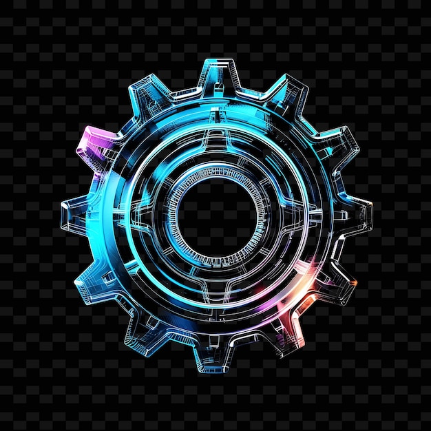 A colorful gear with the word gears on it