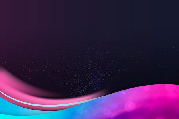 PSD colorful gradient template on a dark purple background