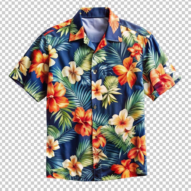 PSD camicetta hawaiana colorata