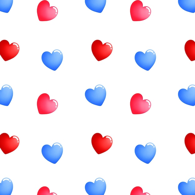 PSD colorful hearts repeating pattern