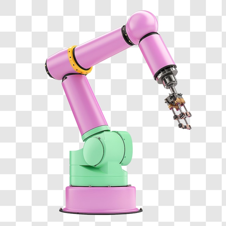 PSD colorful industrial robot arm with advanced grip tool
