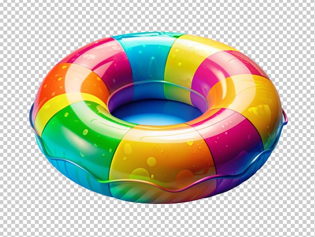 PSD colorful inflatable floatie