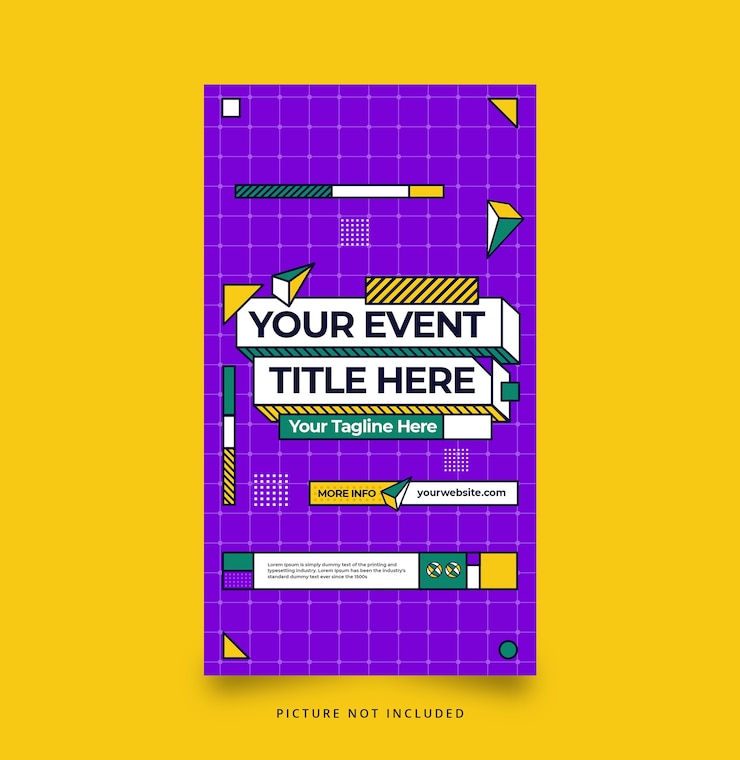 PSD colorful instagram stories social media template