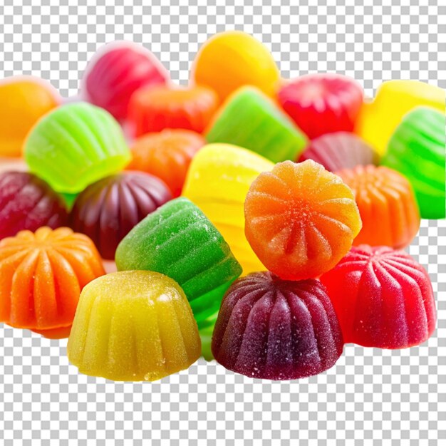 PSD caramelle colorate di gelatina