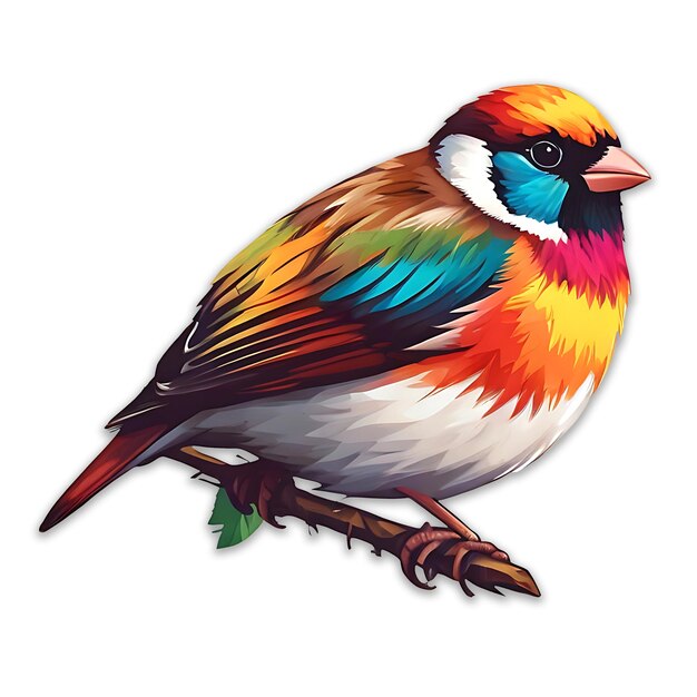 PSD logo colorato sparrow psd