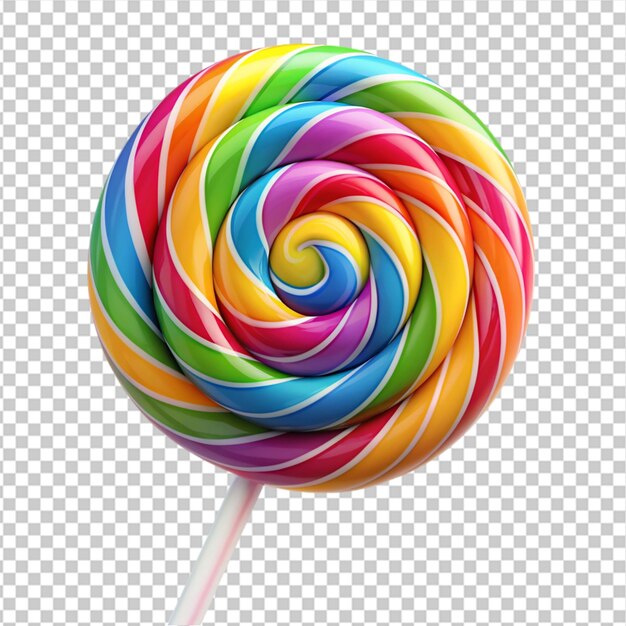 PSD lollipop colorato in vista ravvicinata