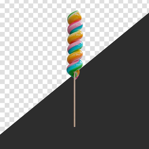 Colorful lollipop on a stick