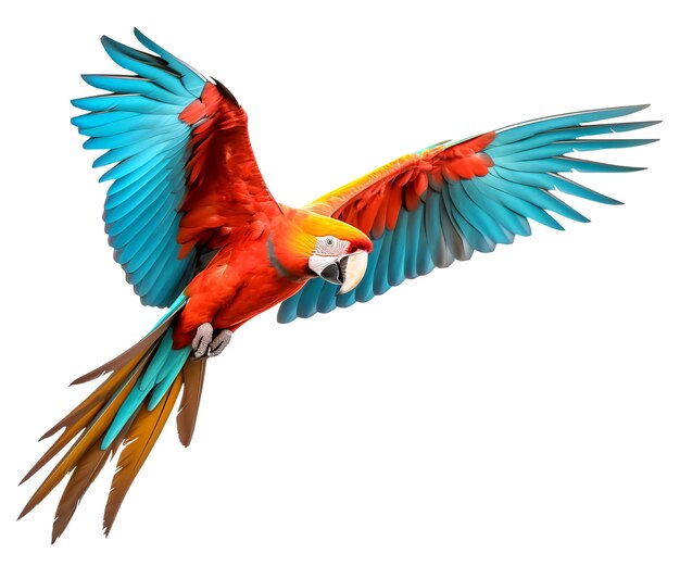 Colorful macaw bird ai generated