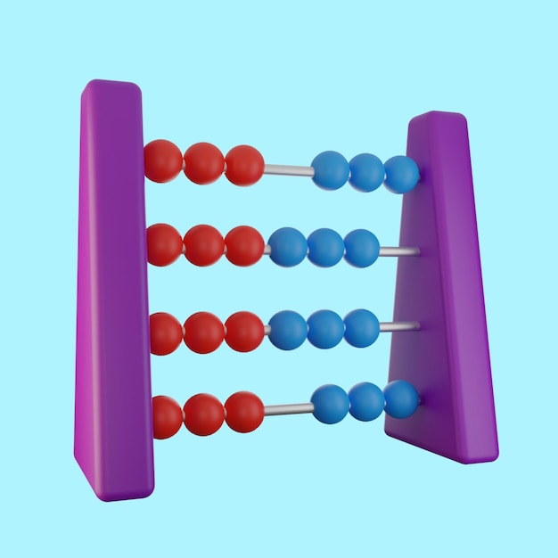 Colorful math 3d icon