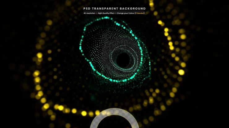 PSD colorful mesh on transparent background