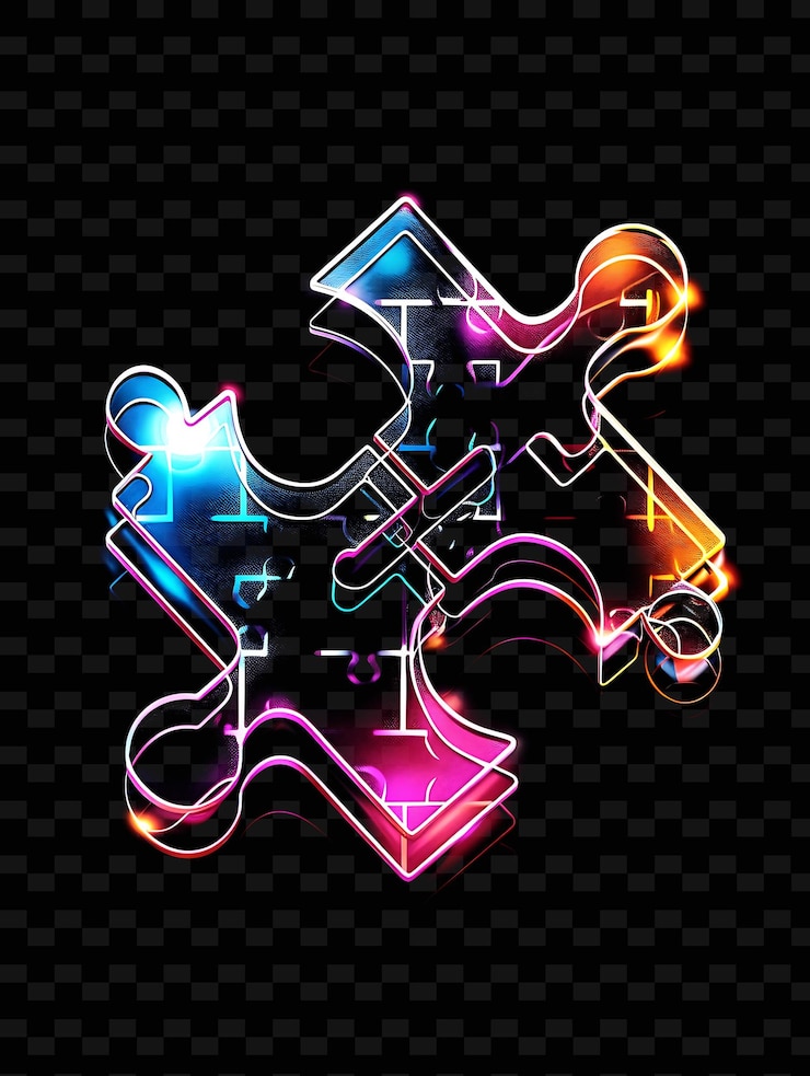 PSD a colorful neon sign with the word quot on it