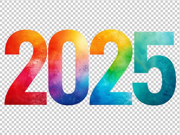 PSD Красочные цифры 2025