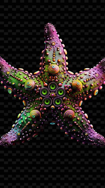 A colorful octopus with the eyes of the octopus