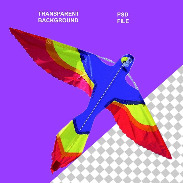 PSD a colorful paper airplane with the words  the word  on it