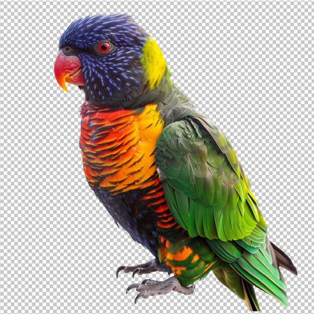 PSD colorful parrot macaw