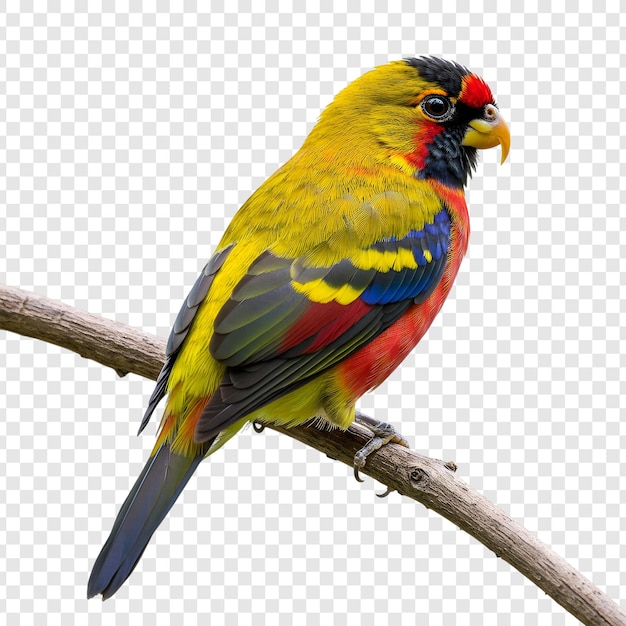Colorful Parrot Perched on a Branch