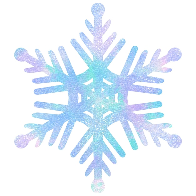 Colorful pastel snowflake 5