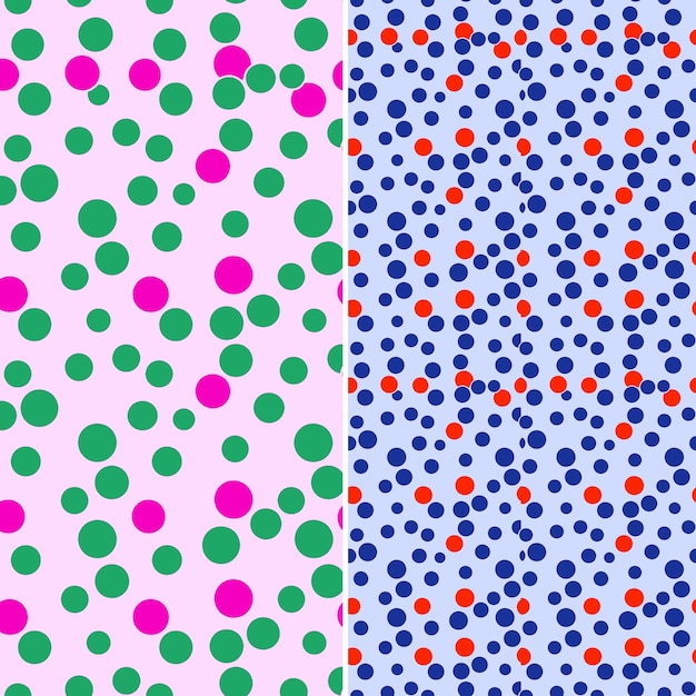 PSD un modello colorato di punti in rosa, viola e verde
