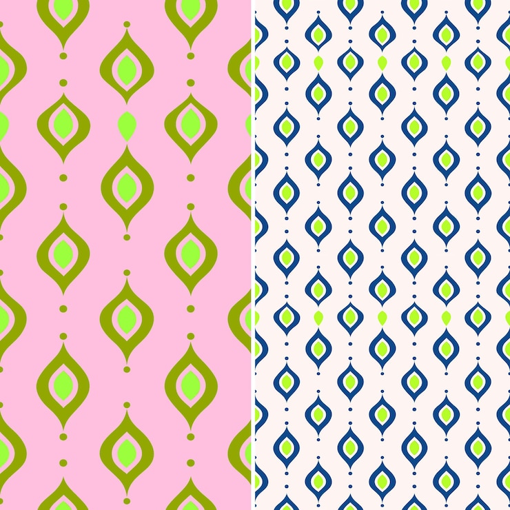 PSD a colorful pattern with a green and pink background